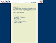 Tablet Screenshot of aleph.it